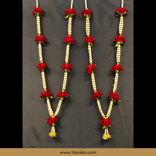 Red Bride-Groom Mala