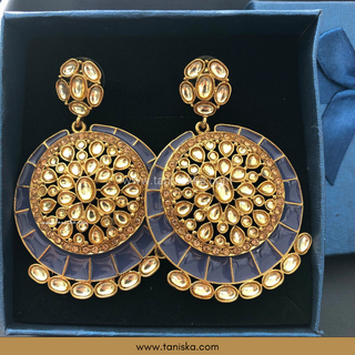 MISHCA Antique Gold Earrings - Grey
