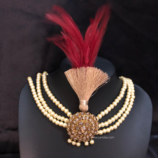 The Heritage Crest | Multi-Tone Kundan Kalgi