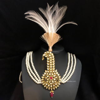 The Emperor’s Emerald | Ornate Kundan Kalgi
