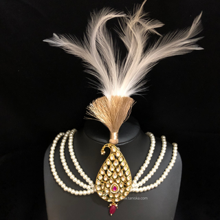 Imperial Kundan & Pearl Crest Kalgi
