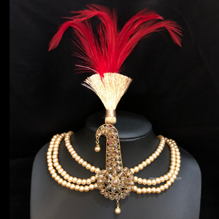 The Dynasty Sun-Drop | Handcrafted Kundan Kalgi
