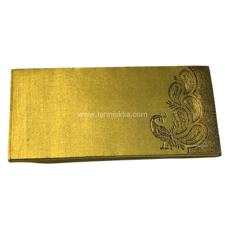 Golden Peacock Shagun Money Envelopes - 20s Pack