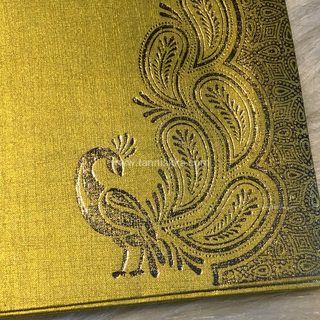 Golden Peacock Shagun Money Envelopes - 20s Pack