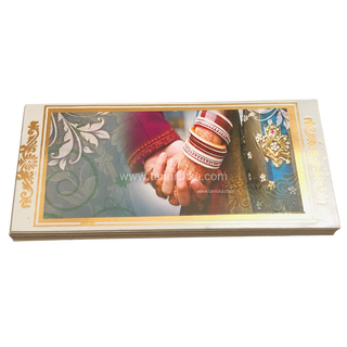 Bride Groom Holding Hands Shagun Money Envelopes - 10s Pack