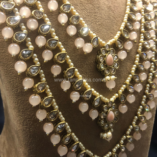 HANIYA Designer Peach Necklace Set COMBO DEAL