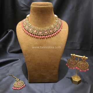 ISHA Pink Necklace Set