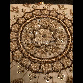 The Ivory Square Mandala Clutch Bag