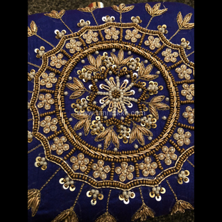 The Sapphire Mandala Clutch Bag