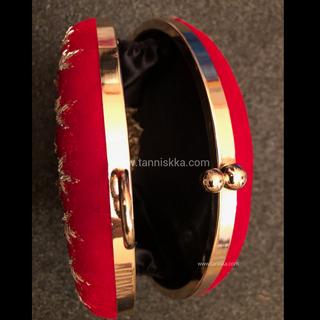 The Ruby Mandala Clutch Bag
