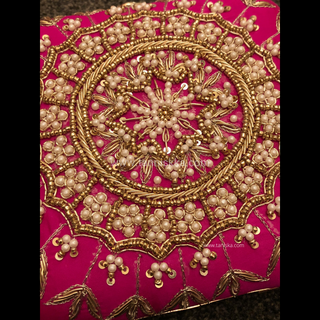 The Fuchsia Mandala Clutch Bag