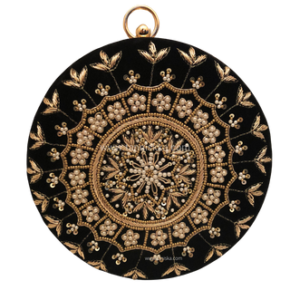 The Midnight Mandala Clutch Bag