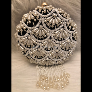 The Black Pearl Cascade Clutch Bag