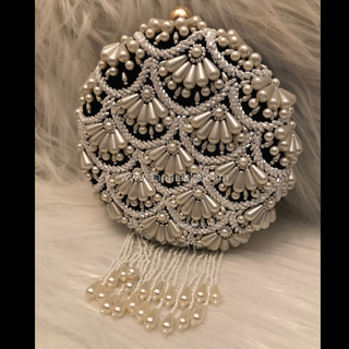The Black Pearl Cascade Clutch Bag