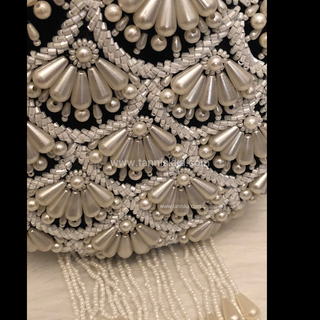 The Black Pearl Cascade Clutch Bag