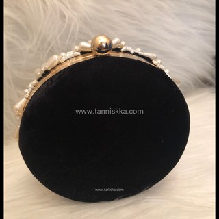 The Black Pearl Cascade Clutch Bag