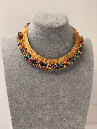 RANG-DE Pearl Necklace Set (Necklace, Earrings) - Multi