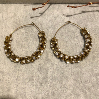 Antique Gold Earrings - Golden