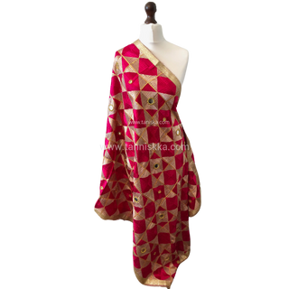 The Fuchsia Phulkari Dupatta