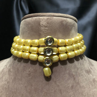 Golden Kundan Necklace Set