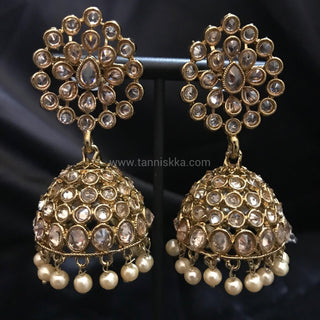 Antique Gold Earrings - Golden