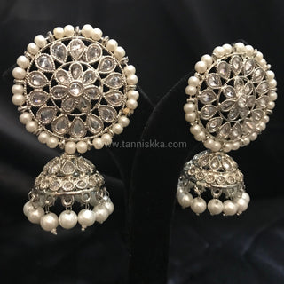 Antique Silver Earrings - Silver