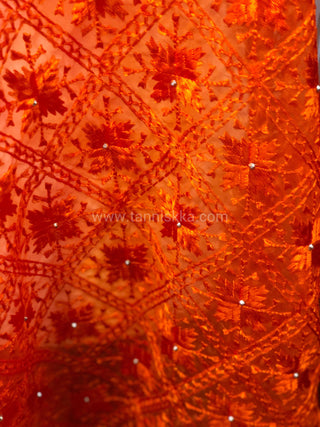 The Citrine Fire Phulkari Dupatta