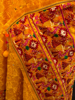 The Dulha-Dulhan Phulkari Dupatta