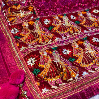 The Dulha-Dulhan Phulkari Dupatta