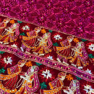 The Dulha-Dulhan Phulkari Dupatta