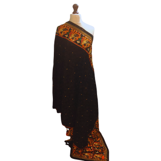 The Dulha-Dulhan Phulkari Dupatta / Indian Shawl