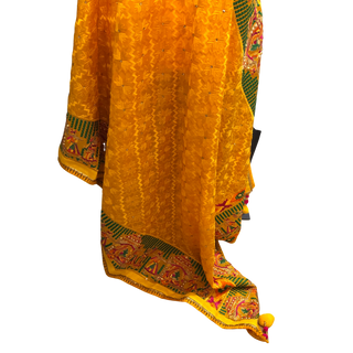 The Sunehri Dholi Bridal Phulkari Dupatta