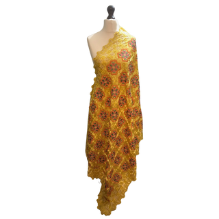 The Marigold Sunshine Phulkari Dupatta