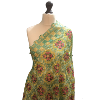 The Mint Blossom Phulkari Dupatta