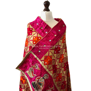 The Bridal Shagun Phulkari Dupatta