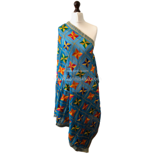 The Royal Star Bloom Phulkari Dupatta