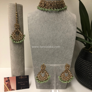 MISHKA Designer Mint Choker Set