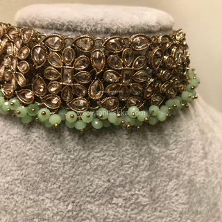 MISHKA Designer Mint Choker Set