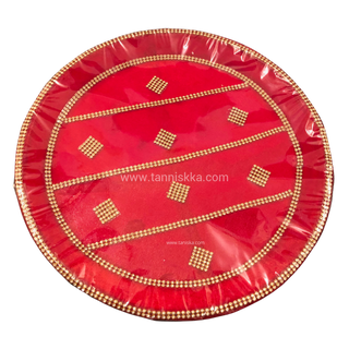 Large Red Ceremony Plate