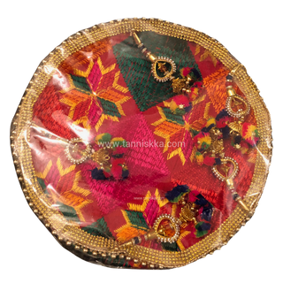 Phulkari Ceremony Plate - with Ladkan (Limited Edition)