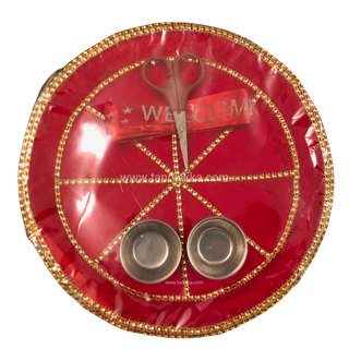 Red/Golden Ceremony Plate