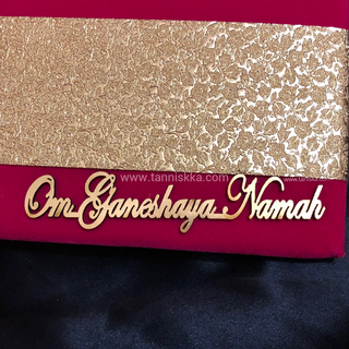 Ganesha Hot Pink Shagun Money Envelope - Single Envelope
