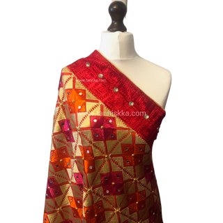The Bridal Shagun Phulkari Dupatta