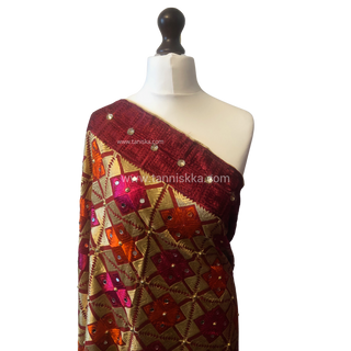 The Bridal Shagun Phulkari Dupatta