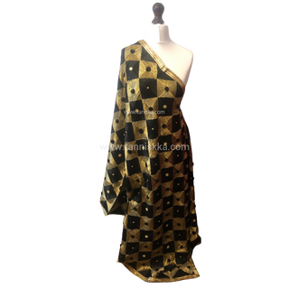 The Regal Checkerboard Phulkari Dupatta