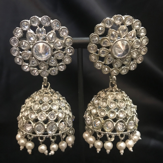 Antique Silver Earrings - Silver