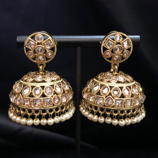 MEHAR Antique Gold Jhumki's