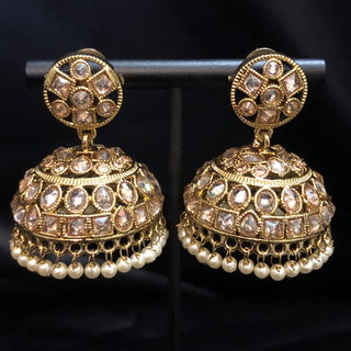 MEHAR Antique Gold Jhumki's