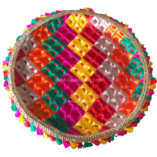 Small Phulkari Colourful Plate