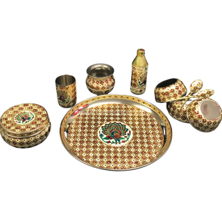 PRE-ORDER - Meenakari Peacock Mayian Fatti Full Set - AVAILABLE FOR PRE-ORDER NOW!
